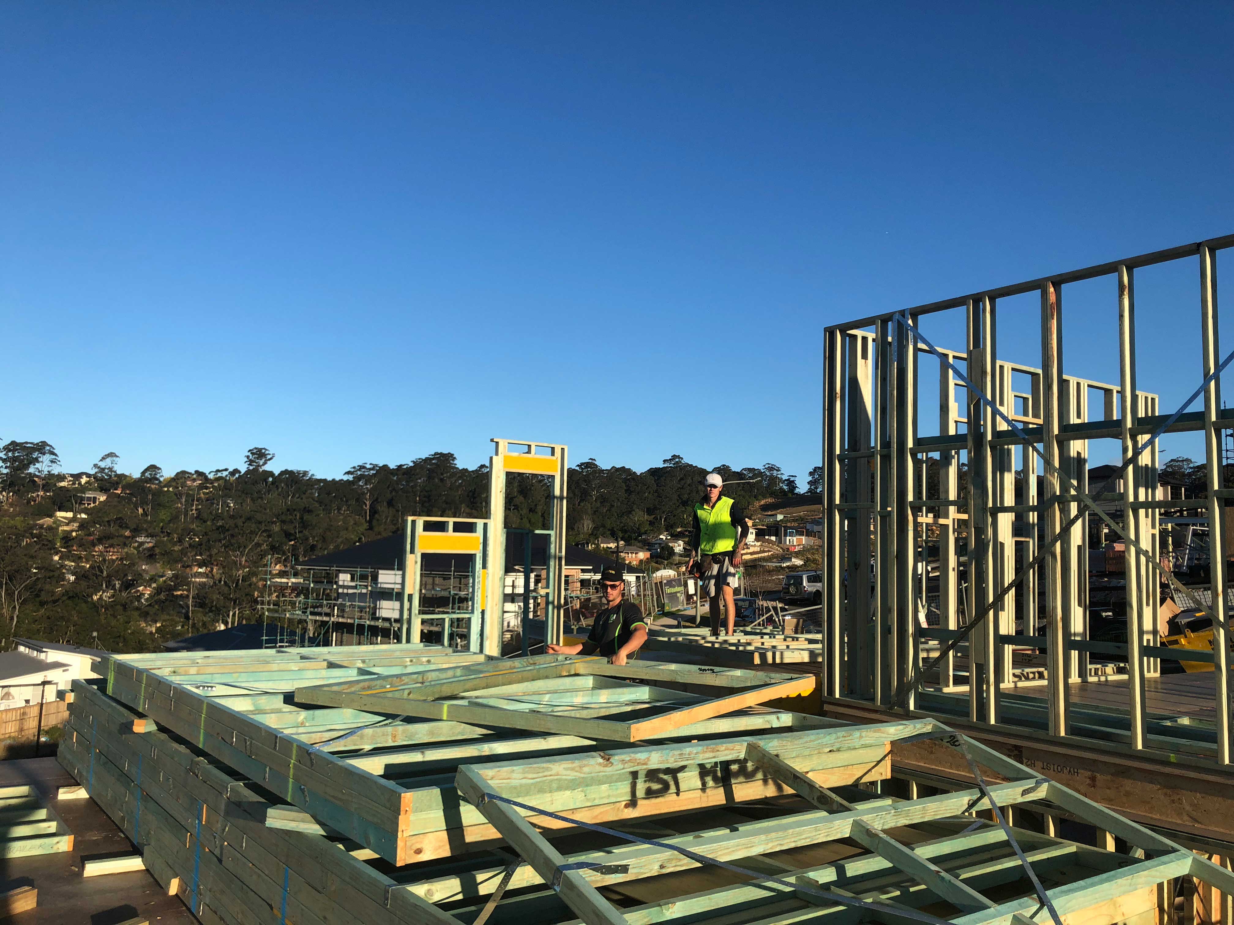 First floor wall frame construction - 2